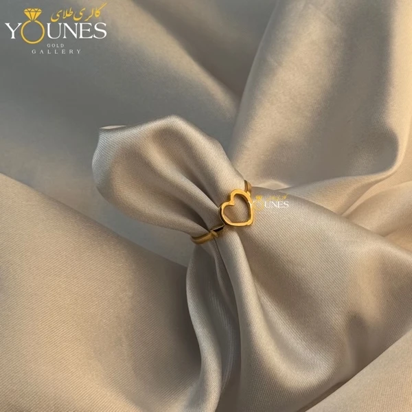 انگشتر طلا قلب مینیمال